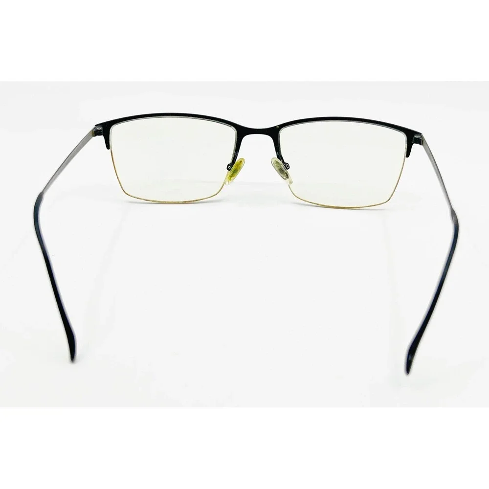 Modo Eyeglasses Mens Black Titanium Half Rim Rectangular Frame 4259 57-19-148
